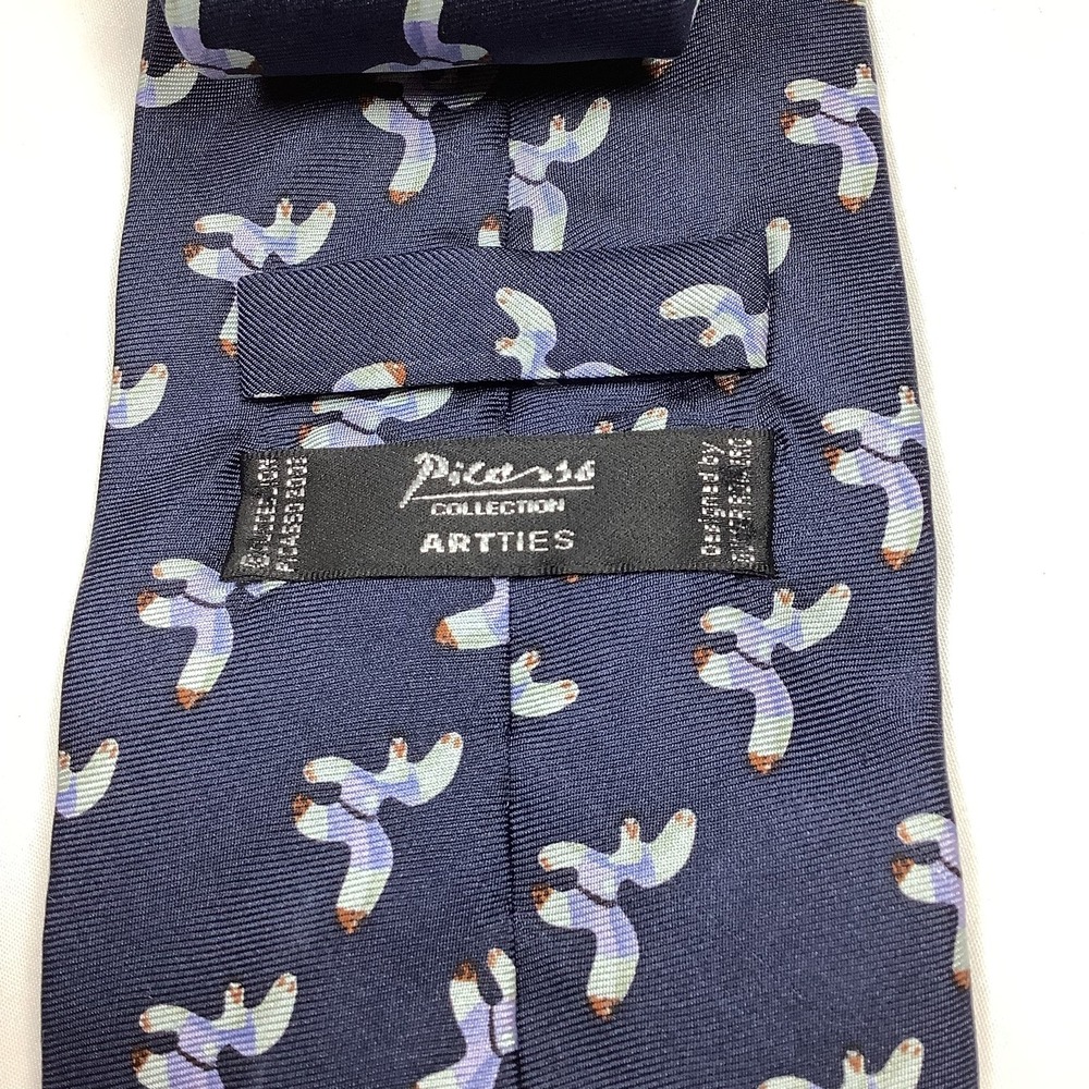 Picasso ARTIES Silk Neck Tie Abstract Blue